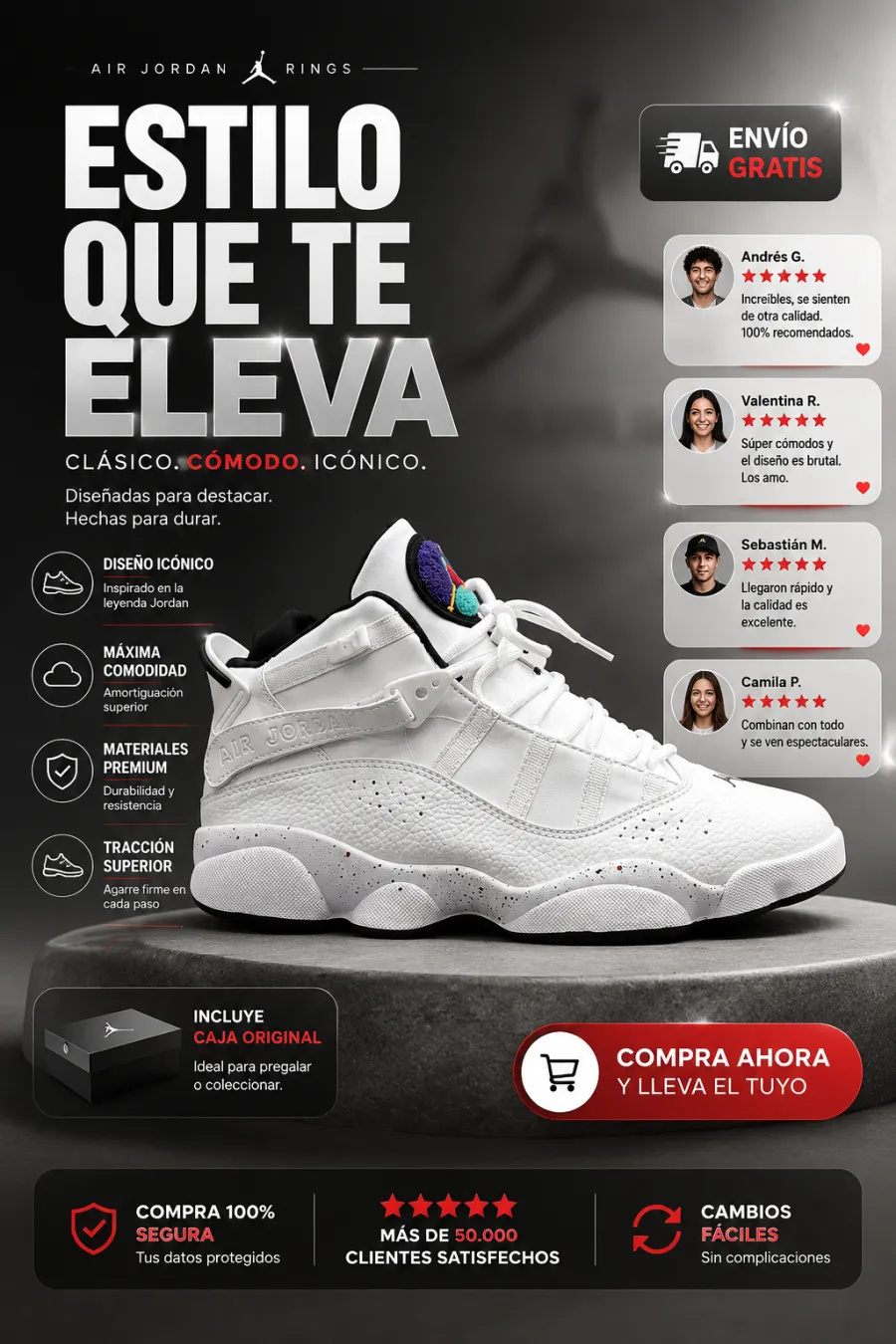 Creativo de calzado Jordan