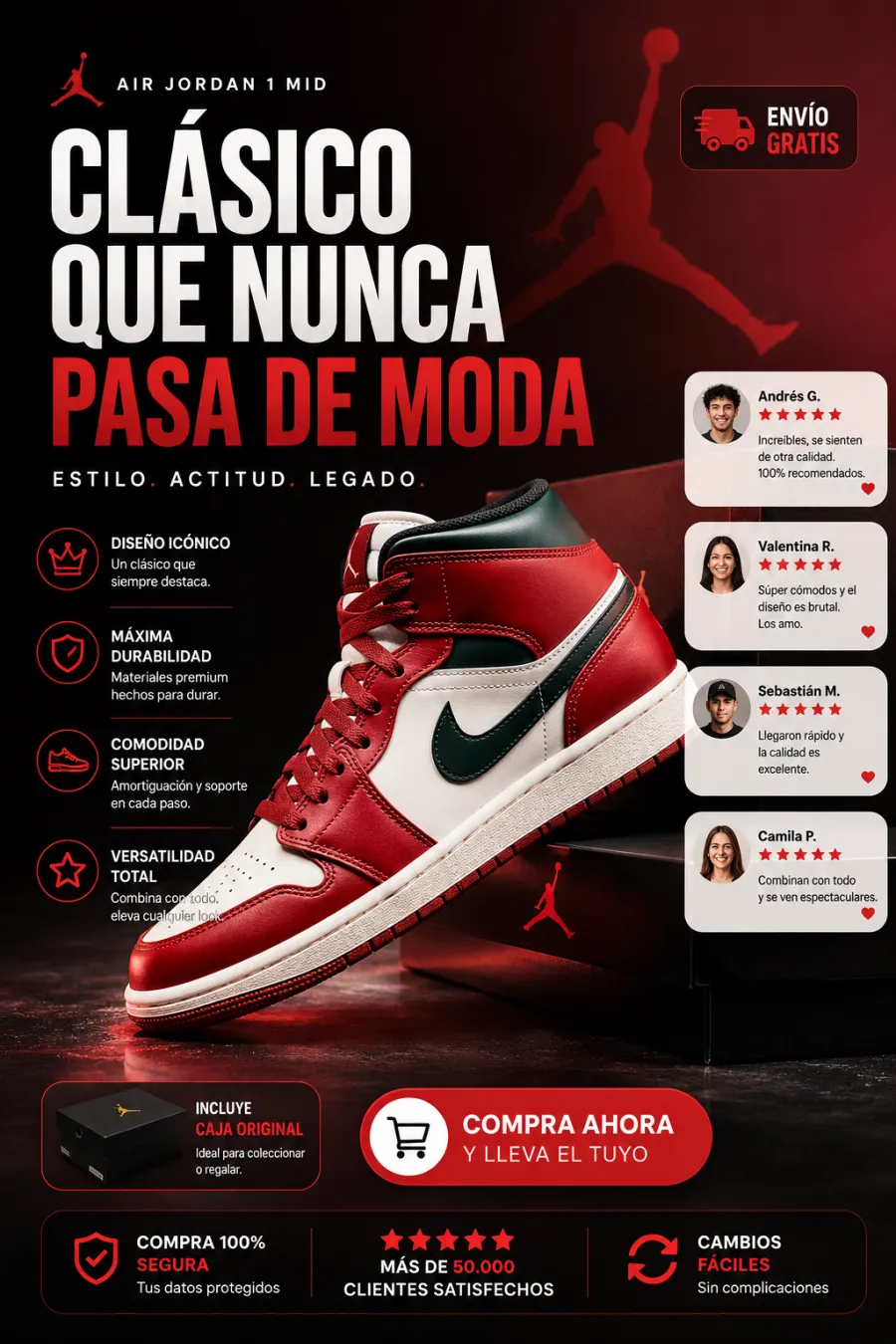 Creativo de tenis clasicos