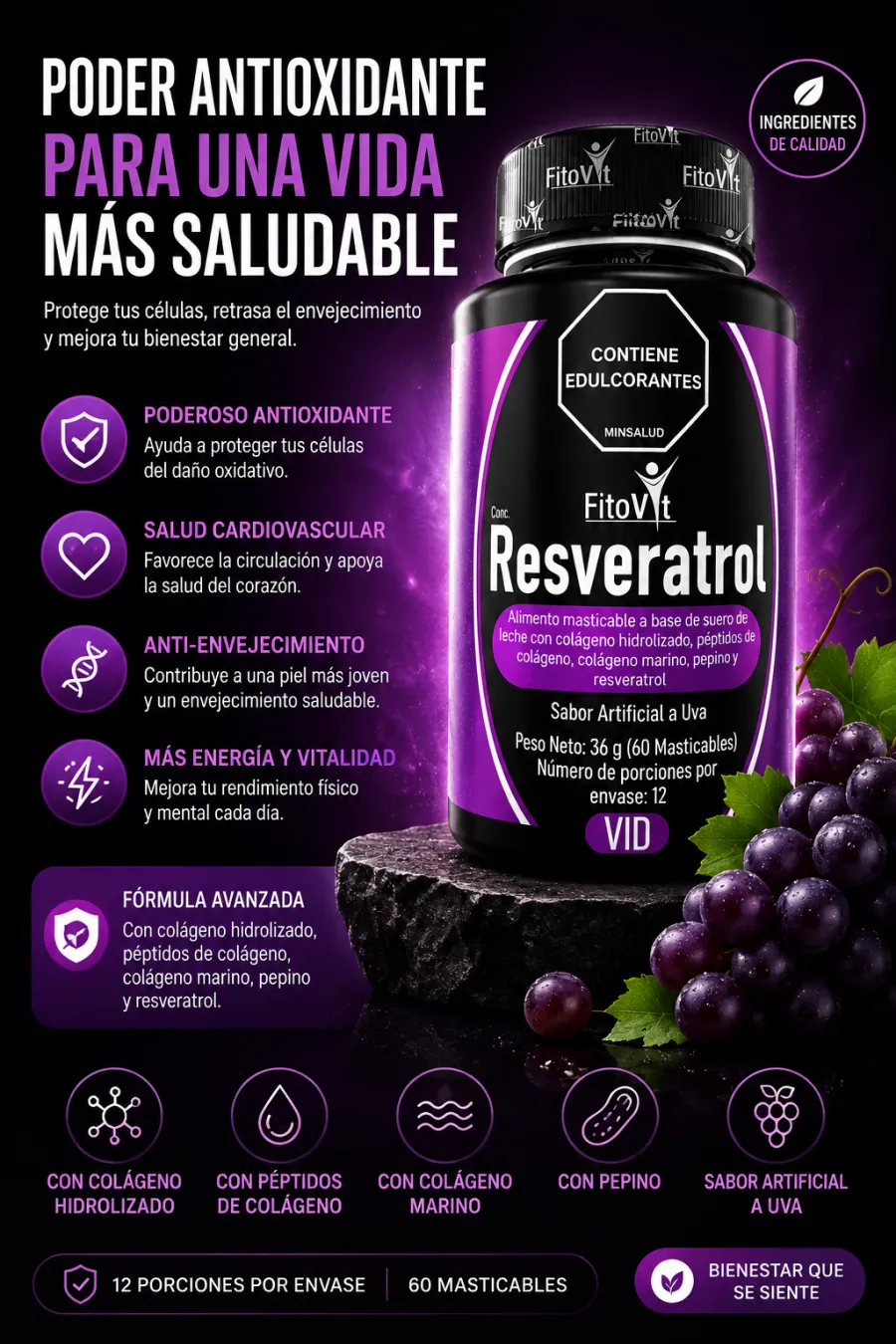 Creativo de resveratrol